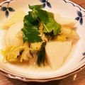いやんのん＊'s cooksnap of when they made 里芋と白菜の煮物☆ゆず風味.