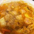 peko628's cooksnap of when they made あんまり辛くない、わが家のキムチ鍋.