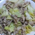 55才のおじさん's cooksnap of when they made 豚コマとキャベツのスタミナ胡麻生姜焼き♪.