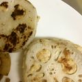 ちいちゃんｗ's cooksnap of when they made 鶏ひき肉のれんこんはさみ焼き.