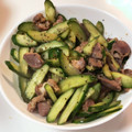 よすのすけ's cooksnap of when they made 砂肝ときゅうりのササッと炒め！.