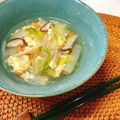 ぽんしゅラブ子's cooksnap of when they made 野菜たっぷりもやしとキャベツの春雨スープ.