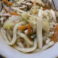 ま-り's cooksnap of when they made 生姜入り☆豚肉と野菜の煮込み塩うどん.