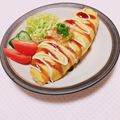 まあまま☆0403's cooksnap of when they made 節約ランチ♪お好み風オムライス.