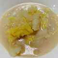 たぬとん's cooksnap of when they made 和洋風？ミルクと白菜とベーコンのスープ.