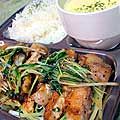 ワカロン's cooksnap of when they made みず菜と豚ロースのペペロンソテー☆.