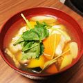 murasakii's cooksnap of when they made ヤマトイモのふわふわ団子入り野菜汁.