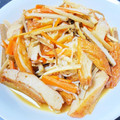 J_son's cooksnap of when they made ゴボウとさつま揚げと人参としらたきの煮物.