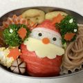 ナンナン30's cooksnap of when they made キャラ弁 クリスマス サンタとトナカイ.