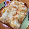 のりこったん's cooksnap of when they made 休日の朝ごはん♪卵チーズトースト♪.