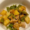 syk＿n's cooksnap of when they made 鳥ももとジャガイモ、ピーマンの甘辛炒め.