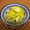 龍青空ママ's cooksnap of when they made 超簡単！キャベツねぎちくわのカレー炒め.