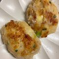 hinamama❁'s cooksnap of when they made リメイク里芋の煮物でチーズお焼き.