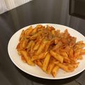 Jü．'s cooksnap of when they made ◇簡単に本格ペンネアラビアータ◇.