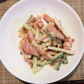 YSDadKA's cooksnap of when they made ちくわとキュウリとハムのマヨネーズあえ。.