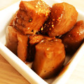 リスリス0211's cooksnap of when they made こんにゃくと厚揚げのどて煮風.