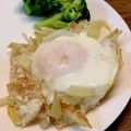 料理に目覚めた高校生's cooksnap of when they made じゃがいもの巣ごもり目玉焼き.