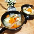 2880naaao's cooksnap of when they made 根菜入り参鶏湯風スープ.