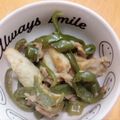 のりこったん's cooksnap of when they made ピーマンとちくわとツナの炒め物.