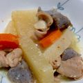 ｱｹﾞﾊ's cooksnap of when they made 居酒屋のモツ煮込み.