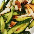 ナーちゃん's cooksnap of when they made 胡瓜と竹輪の梅肉和え.