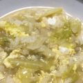 菜つ実☆ミ's cooksnap of when they made キャベツと卵のコンソメ粥.