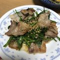 マヨミ's cooksnap of when they made せりと豚バラ肉の炒め物.