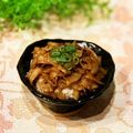 なつき☆ミ's cooksnap of when they made 【減塩】玉ねぎたっぷり豚コマ丼.