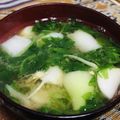 料理男子部🍻's cooksnap of when they made アレンジ七草粥 味噌汁.