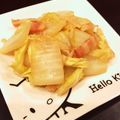 marimekkot's cooksnap of when they made 白菜とベーコンのガリバタ醤油炒め.
