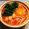 クッカーまさおちゃん's cooksnap of when they made トマト鍋焼きうどん.
