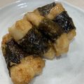 まなちぇ's cooksnap of when they made 簡単＊ささ身の海苔巻きマヨポン炒め.