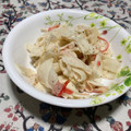 katachan's cooksnap of when they made 大根&カニかまのおかかマヨ和え.