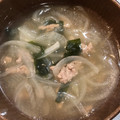わたるんママ's cooksnap of when they made ❁わかめとひき肉のスープ❁.