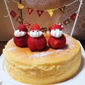 ピアノキッチン's cooksnap of when they made ふわふわスフレチーズケーキ♡オーブン.