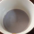 フランクフルトJr's cooksnap of when they made おせちの黒豆の煮汁と牛乳でラテ.