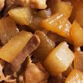 クック1H90Q0☆'s cooksnap of when they made 大根と豚バラのこってり煮.