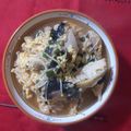 家系大好き's cooksnap of when they made 鶏ときのこの卵とじ.