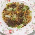 もぐ・ω・くま's cooksnap of when they made 黄金レタス炒飯.