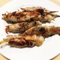 フジぽん's cooksnap of when they made ＊リメイク☆金平牛蒡＆チーズで豚肉巻き＊.