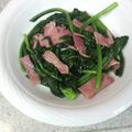 onziem's cooksnap of when they made 簡単ホウレン草とベーコンの炒め物♬.