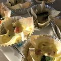 るんりんご's cooksnap of when they made フラワーカップの簡単ミニキッシュ♪.