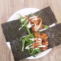 4児男子母さんの台所's cooksnap of when they made 野菜とさつま揚げの手巻き☆おつまみおかず.