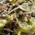 1065386's cooksnap of when they made キャベツとひき肉の味噌炒め.