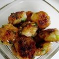 risuチャマ☆'s cooksnap of when they made 甘辛大根餅(簡単)食べきり量.