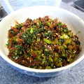 卯月のうさぎ２０１４'s cooksnap of when they made ごはんのおとも☆大根葉とかつお節甘辛炒め.