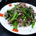 ゆいランラン's cooksnap of when they made 豚ひき肉とクレソンの塩ガーリック炒め♫.