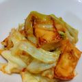 kyootan's cooksnap of when they made 簡単厚揚げとキャベツの味噌炒め.