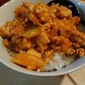 yamamori★'s cooksnap of when they made 鶏そぼろキムチのピリ辛厚揚げ煮込み.