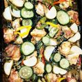 Dahyana's cooksnap of when they made 鶏ももとカラフル野菜のグリル.